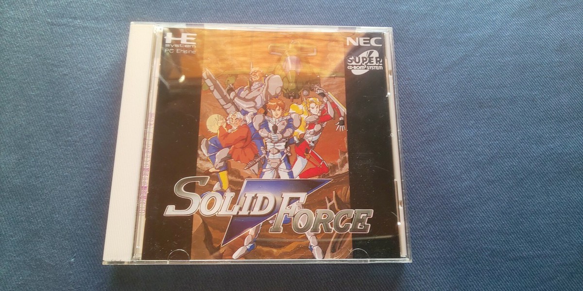 NEC PC Engine Super Cd-rom Solid Force Japan Game Clean