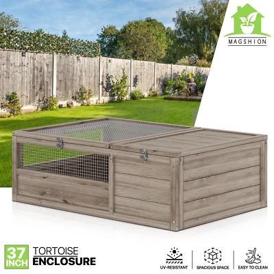 MAGSHION Pet Tortoise House Tortoise Habitat Small Animals Lizards Geckos Snakes Hutch