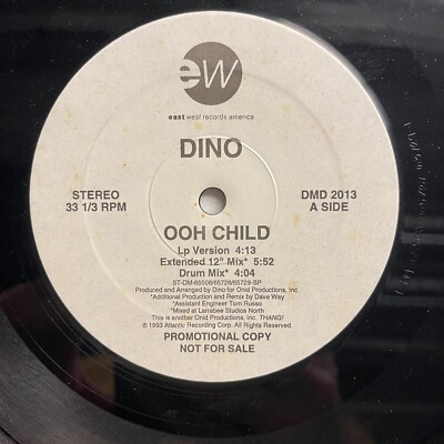 Dino    Ooh Child 12'' Vinyl 1983 EastWest Records America    DMD 2013
