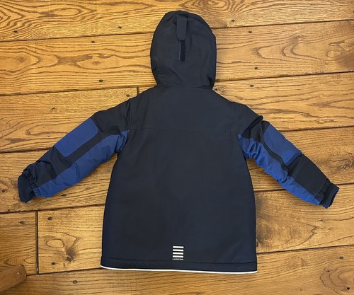 Lands End Squall Coat Parka Boys Size S / 4 Blue Winter Snow EUC - Picture 3 of 3
