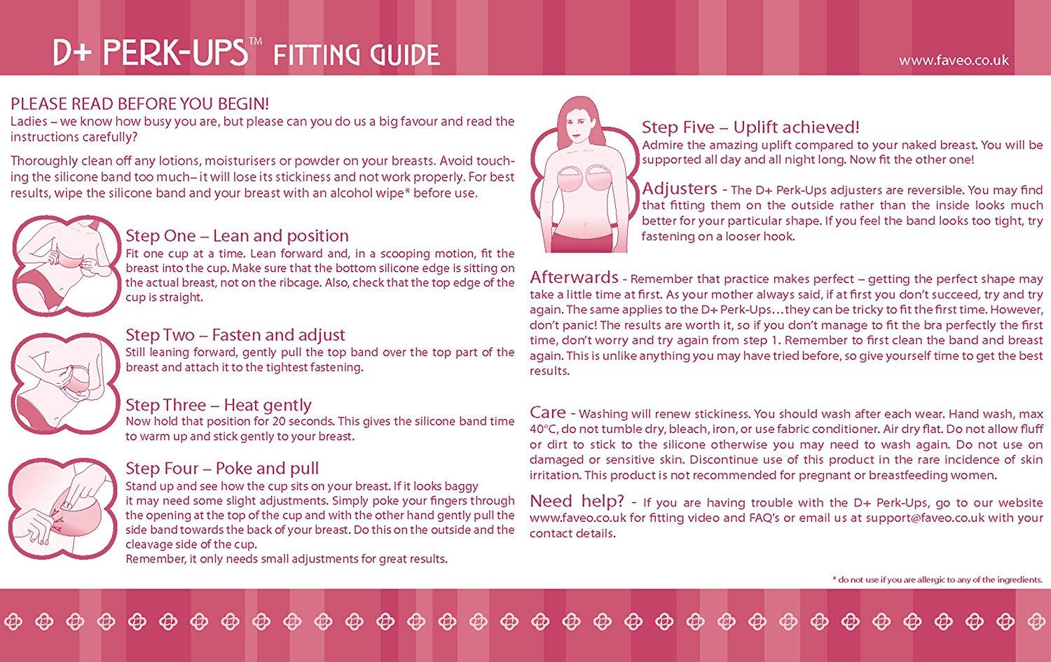 Faveo Bra D+ Frontless Backless Strapless Bra Stick on Bra Cups for