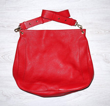 Borsa a tracolla donna BORBONESE in pelle rossa