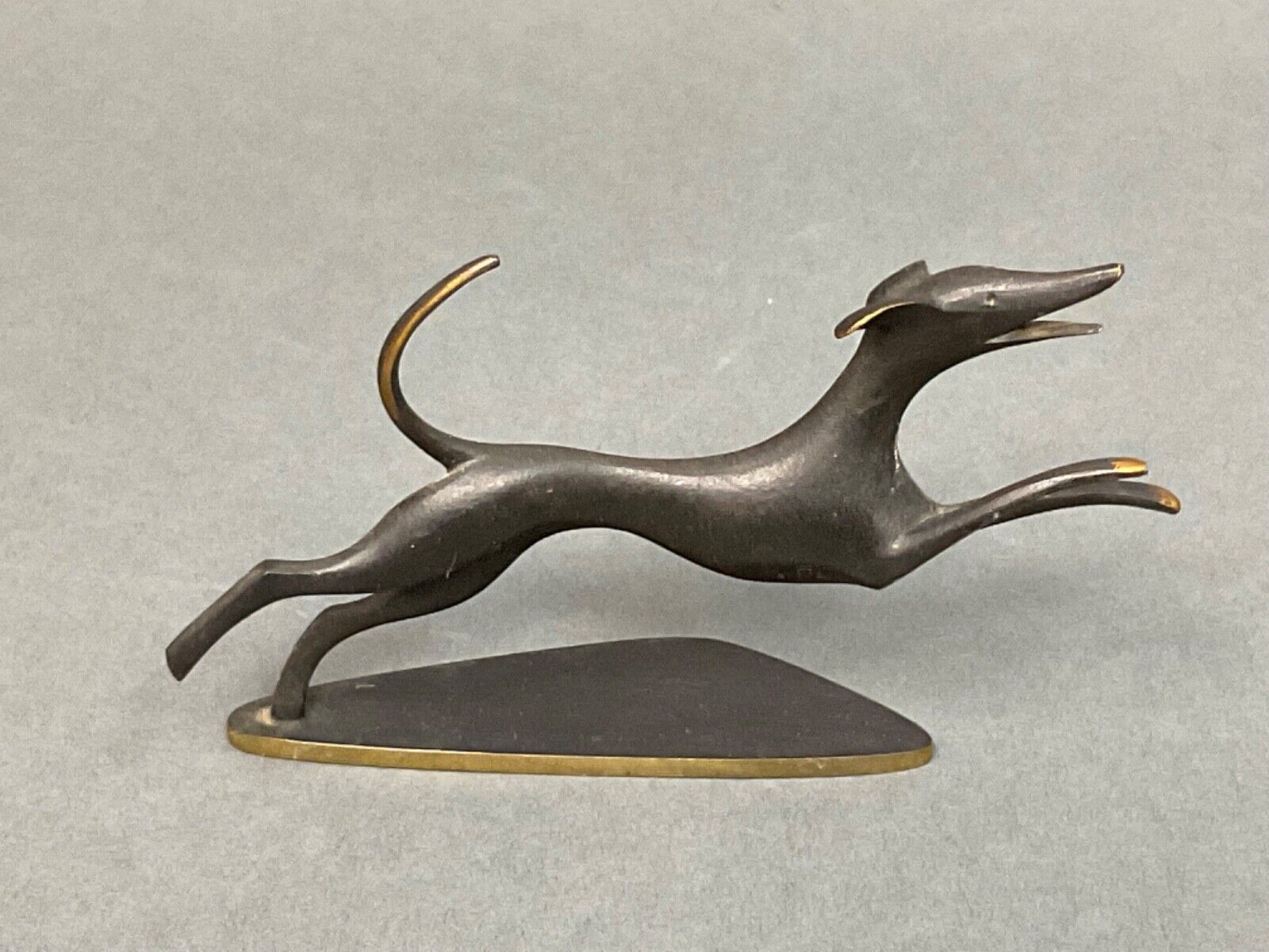Hagenauer Bronze Sculpture Figurine Austria Art Deco Wiener Werkstätte  DOG