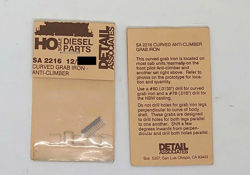 DETAIL ASSOCIATES American HO Scale Detailing Parts - Multi Listing - Picture 113 of 203