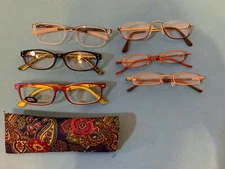 Lot of 6 Pcs Eyeglass Frames Various Brands And Colors: Nayana Eyewear And other