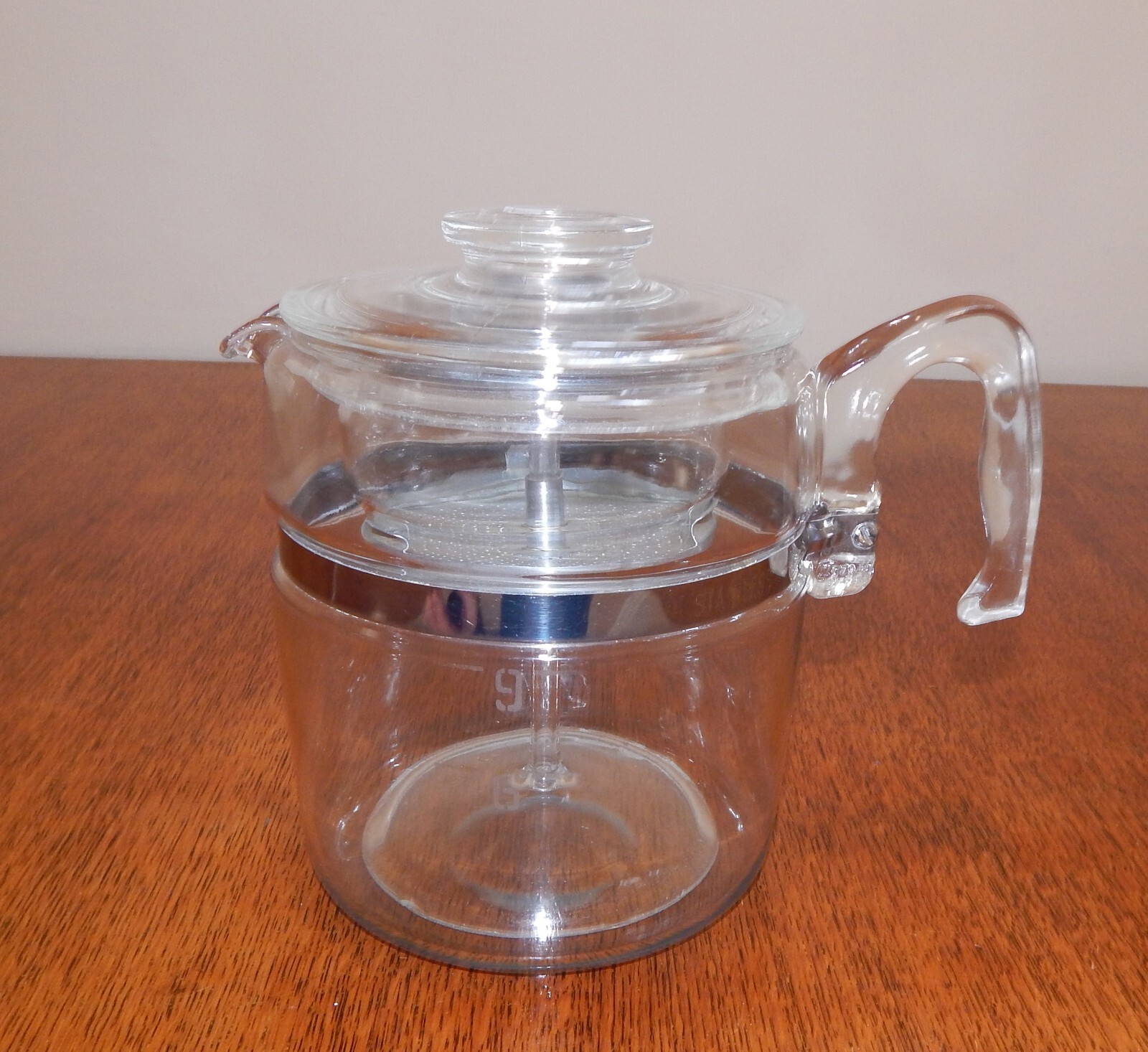 PYREX Glass Stove top Coffee Percolator 7759B 69 Cup Complete! eBay