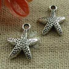 Free Ship 180 pcs tibetan silver star charms 16X12mm L-1933