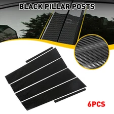 Carbon Fiber Pillar Post Door Trim Cover Accessories For 2011-2021 Dodge Charger