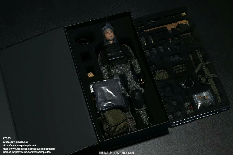 Nuevo EASY&SIMPLE 27005 TASK FORCE 58 PO1 BRAD 1/6 Figura de Acción Modelo Soldado Foto 3 de 4