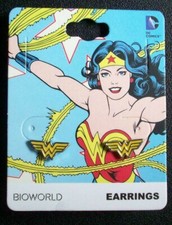 DC Comics: Wonder Woman Logo Stud Earrings - New