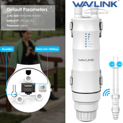 WAVLINK N300 Outdoor Wireless Extender Router Wifi Boosters Network Repeater AP