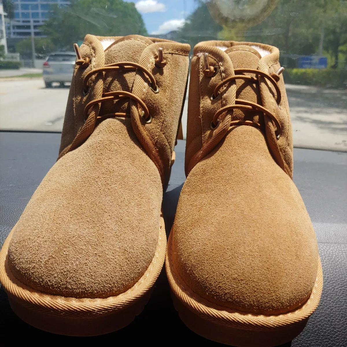 New Aspen Sheepskin Suede Lace Up Ankle Bootie Boots Boot Slipper