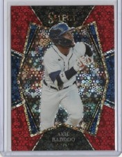 2022 Panini Select Akil Baddoo Premier Level Red Disco Prizm - Detroit Tigers
