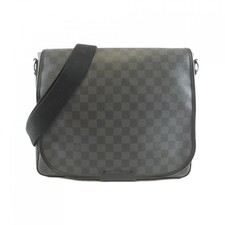 Authentic Louis Vuitton Damier Graphite Daniel MM N58029 Shoulder Bag 230-0...
