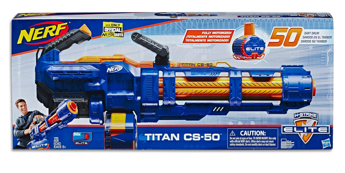 NERF E4026 Elite Titan CS 50 Toy Gun - Multi-Coloured for sale