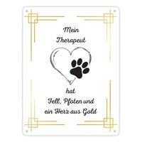 Hund Metallschild XL In 21X28 Cm Ein Dekoratives Blechschild FüR Tierliebhaber