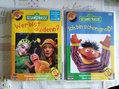 2 x DVD SESAMSTRASSE / Ich bin schon groß / Wer bist du denn ?
