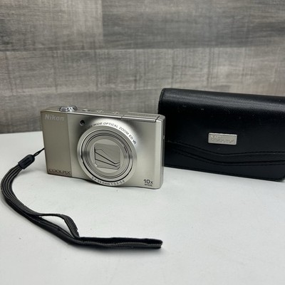 Nikon COOLPIX S8000 Compact Digital Camera 14.2MP 10x Zoom Silver - Tested