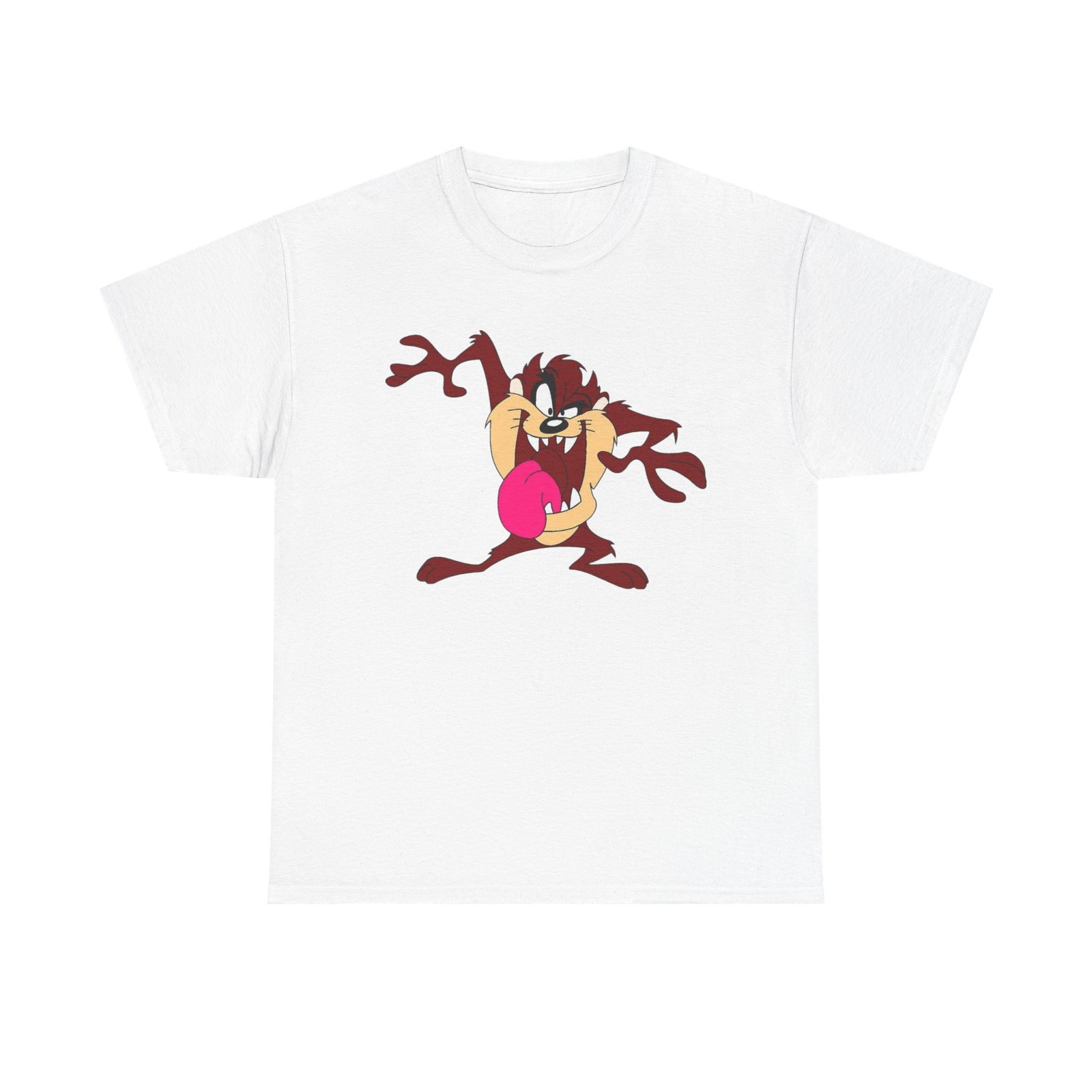 Tasmanian Devil Classic Cartoon Character Printed T-Shirt Vintage Collectible