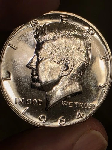 1964 Kennedy  Proof Half Dollar     3-D DEEP MIRRORS    BEAUTIFUL  SILVER  PROOF