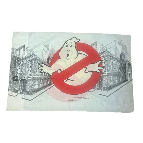 Vintage 1986 Ghostbusters Pillowcase GLOW IN THE DARK (Barely) READ