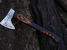 EDC Carbon Steel Blade Viking Axe Tomahawk Axe Christmas Gift W/L/Sheath BL-4760
