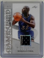 SHAQUILLE O'NEAL 2025 LEAF IN THE GAME USED SPORTS GAME USED MEMORABILIA #D /25
