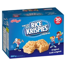Kellogg's Rice Krispies Square Bars 660g Jumbo Pack-Original, 30 Cereal Bars