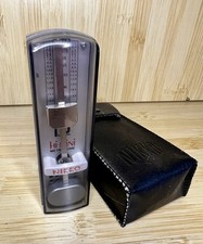 NIKKO Pocket Metronome Hi-Mini Vintage Made in Japan with Case - WORKS GREAT
