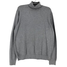 SCOTCH & SODA Maglione Grigio A Collo Alto Pullover Uomo Taglia XL