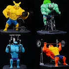 Muscle Pokémon Figures – Pikachu, Charmander, Squirtle, Bulbasaur w/ Gym Gear