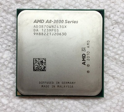   A8-Series A8-3870K 3 GHz Quad-Core CPU Processor AD3870WNZ43GX Socket FM1 #qm