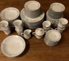 87 Pc Mikasa Dresden Rose L9009 China 11 Complete 7 Pc Sets + CreamSugar+Extras
