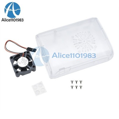 ABS Case Cover Enclosure Combo Box + Cooling Fan For Raspberry Pi2 3 Model B+ #b