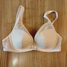 Adore Me Light Nude Lace Bra   NWOT Elegant  Supportive Size 36D