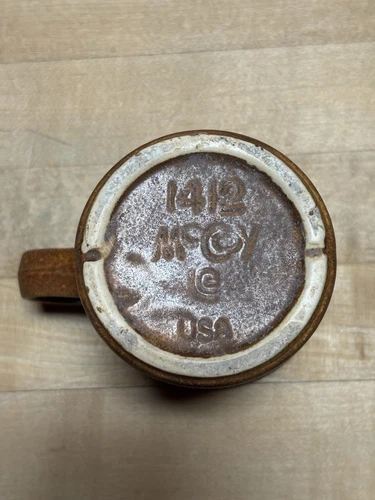 Vintage McCoy Pottery Canyon Mesa Stoneware Coffee Mug-Brown  1412