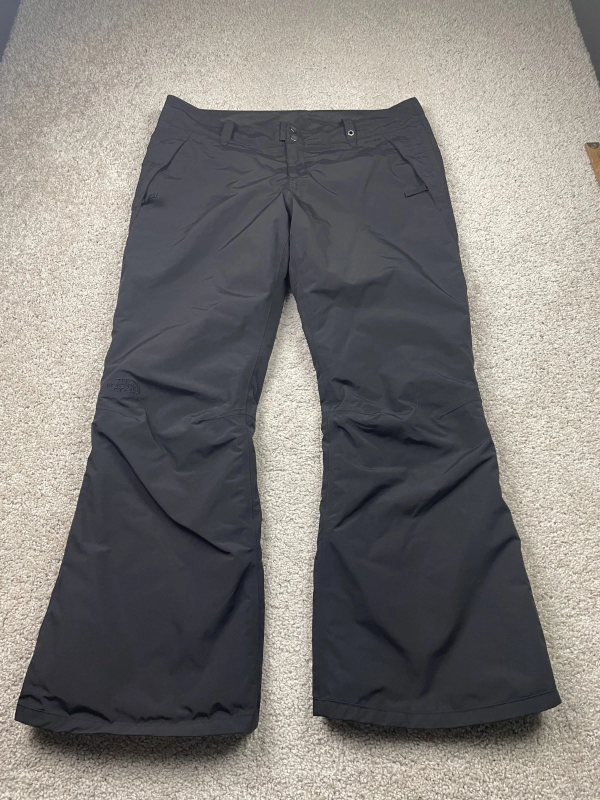 The North Face Snow Pants Women XL Black Hyvent Insulated Ski Snowboard Nylon