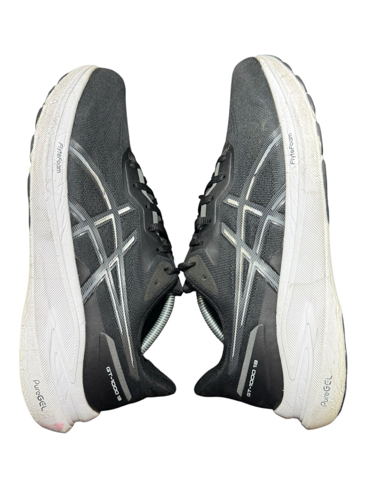 ASICS Men's Running Shoes GT-1000 13 1011B858-003 Black/White Size 11.5 thumbnail 2