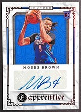 2020 Panini Chronicles Moses Brown Apprentice Red #APR-MBR Auto RC Thunder