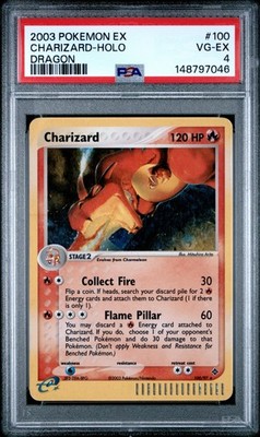 2003 Pokemon EX Dragon Charizard Holo #100/97 PSA 4 VG-EX | eBay