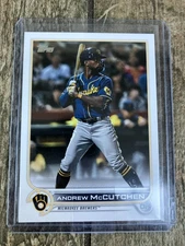 Andrew McCutchen 2022 Topps SP Image Variation Milwaukee Brewers #655
