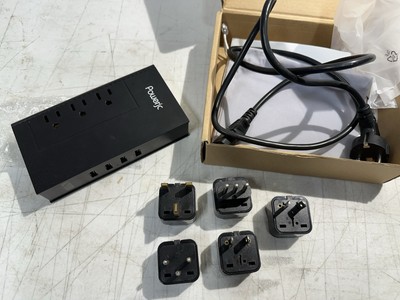 Travel Step Down Power Adapter Voltage Converter 220V to 110V W/ Smart USB Ports