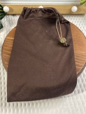Tory Burch Brown Drawstring Dust Bag Sunglasses Case Pouch Travel Storage