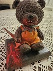 Scary Horror Teddy Bear with Knife Bobblehead Creepy Halloween Figurine Decor — photo 7