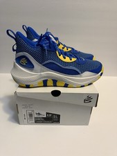 Under Armour Curry 3Z7 GS Basketball Shoes Size 6.5Y Royal Taxi Warriors NIB