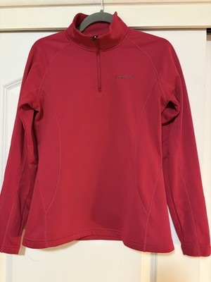 Craft Women s Small Red 1/4 Zip Pullover - Technical Baselayer Running Ski