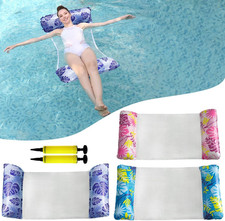 3 Pack Lilo Pool Inflatables, Swimming Floats Water Hammock Pool Toys for Adult