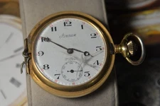 Vintage Swiss ARNEX Unita 6498 17J Pocket Watch Movement --For Parts