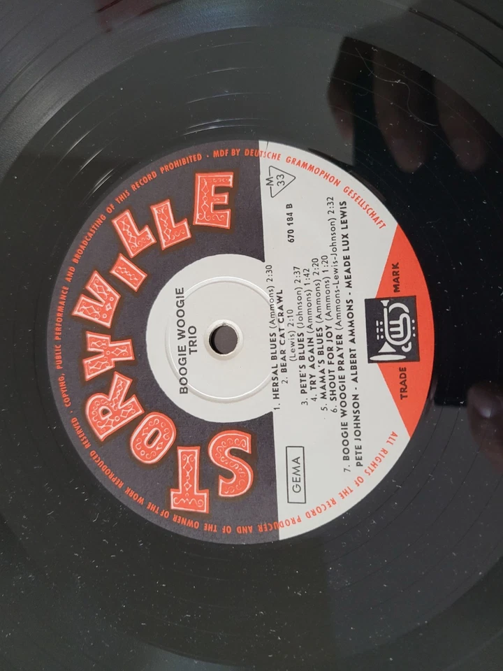 LP ALBUM 33T  12" - BWT Boogie Woogie Trio - MONO 670184 Germany  piano blues - Photo 4/4