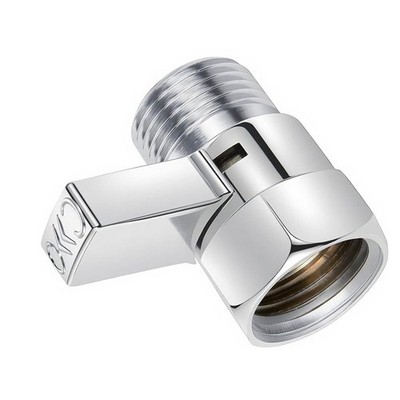 Chrome Brass Shower Flow Control Valve G1 2 Thread Quick Shut Off Water Saver